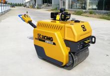 XCMG Factory Hand Operated Roller 530 kg Mini Road Roller Compactor With Double Drum XMR050 Price